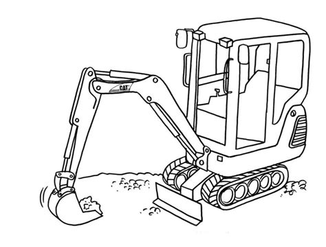 mini excavators para colorear|free coloring pages for excavators.